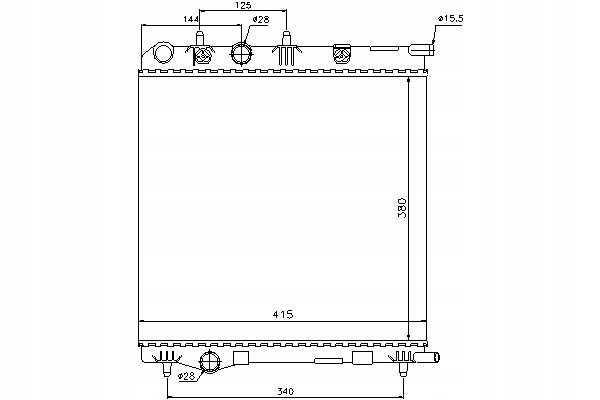 фото №1, Nissens радіатор двигуна citroen c3 ii ds3 peugeo