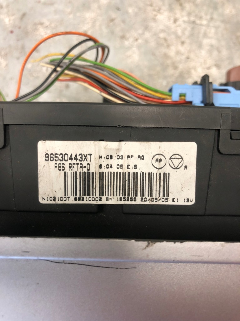 фото №7, Панель кондиціонера рамка peugeot 1007 96530443xt 96573403xt 9647541477