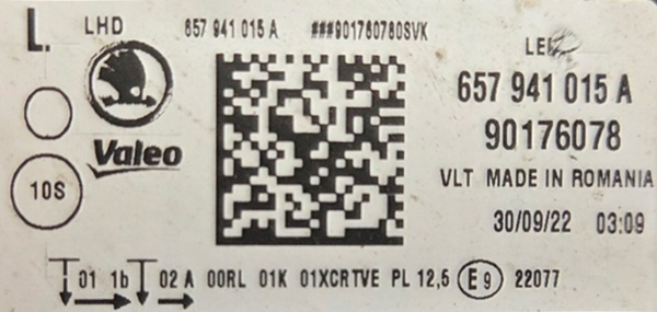 фото №14, Skoda scala фара лівий лампа ліва full led euro 657941015a pj-081