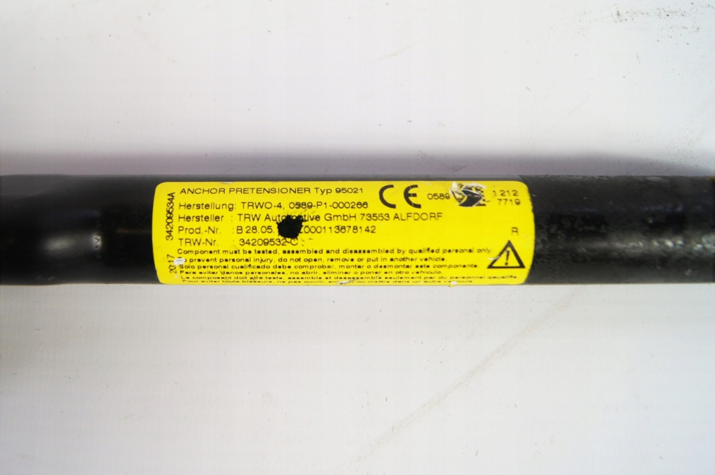 фото №3, Натягувач натягувач правий перед alfa romeo giulia