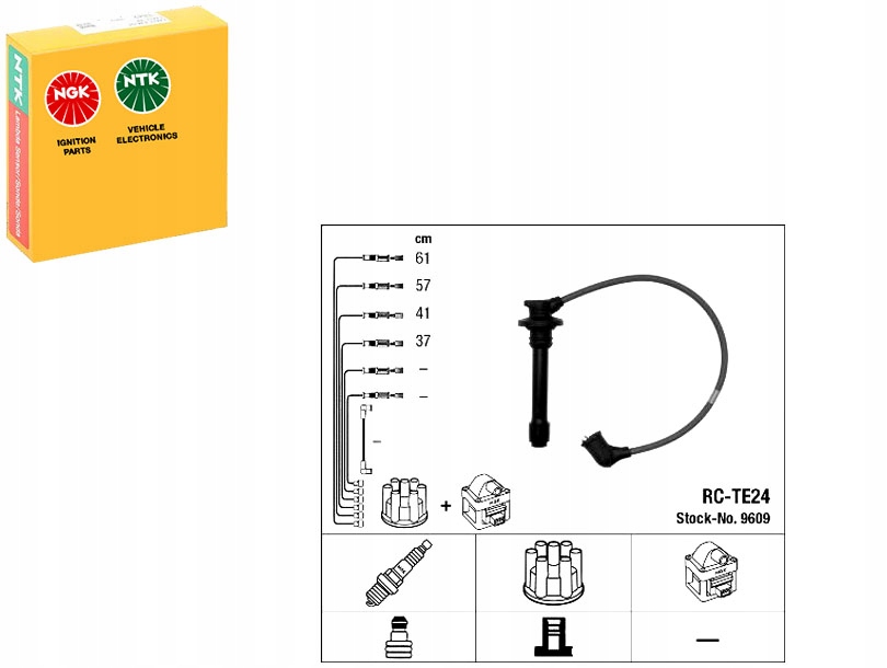 фото №1, Ngk набор трубопровод зажигания toyota carina e c