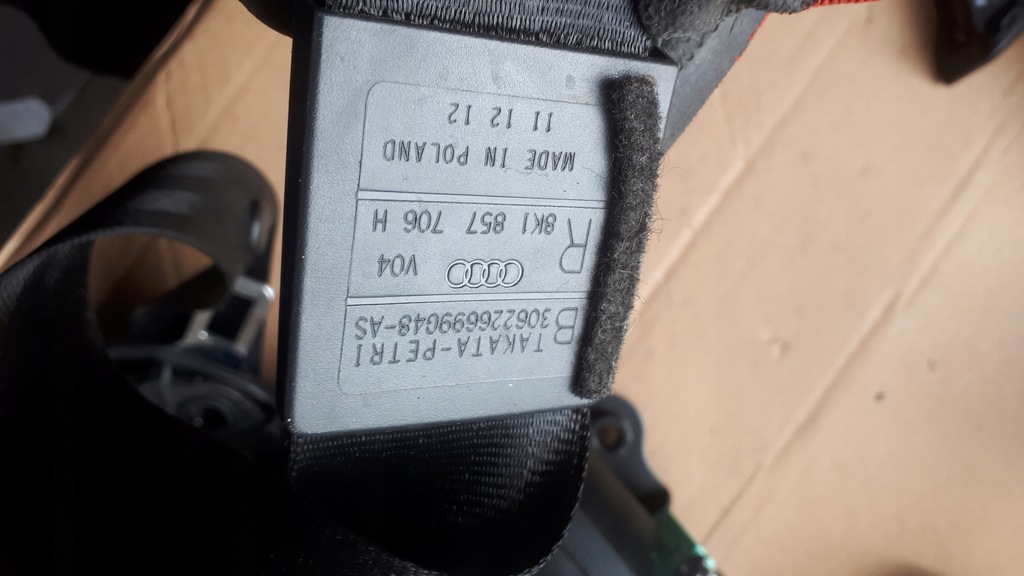 фото №10, S4 b8 lift a4 pas безопасности правый перед