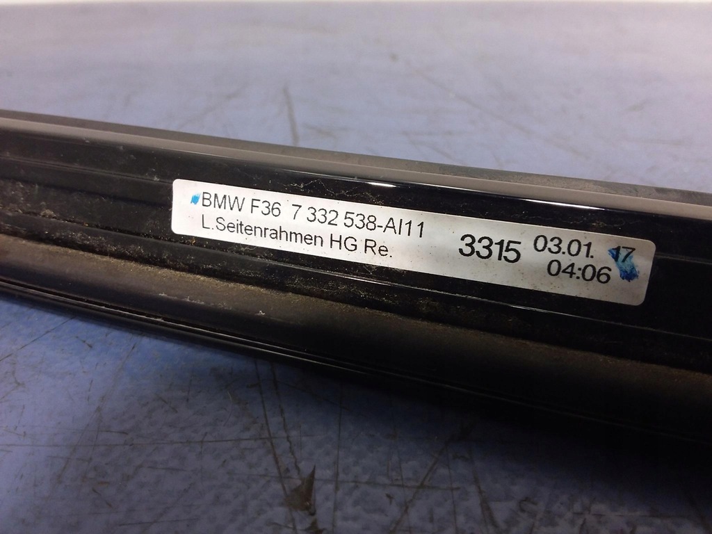 фото №7, Bmw 4 f36 молдинг боковая окон правая shadowline