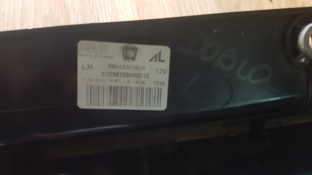 фото №6, Fiat doblo 2 лампа задня задня ліва