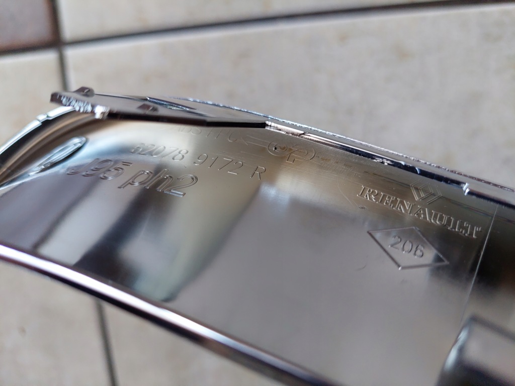 фото №6, Молдинг хром бампера - renault scenic iii - lift