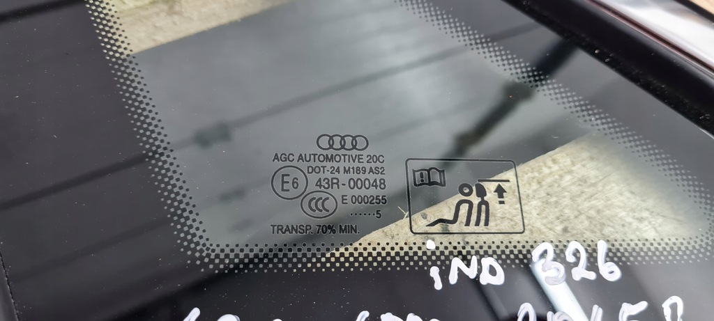 фото №5, S3 8v sedan a3 стекло кузовная левая левый задняя 15r 8v5845297f