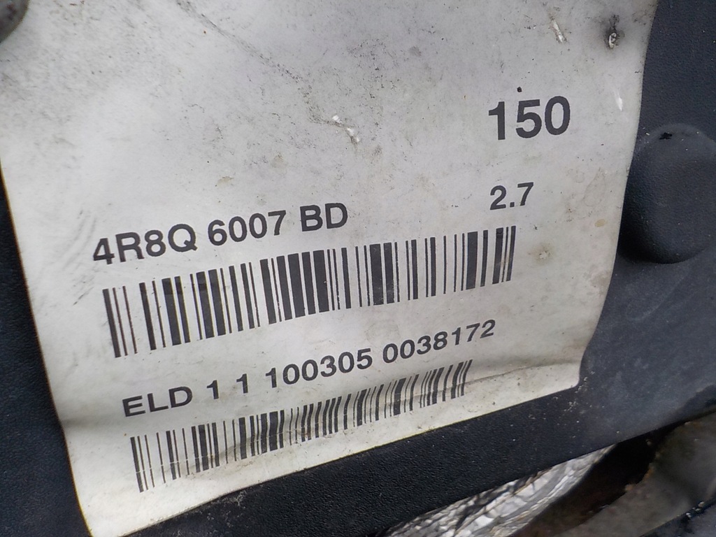 фото №13, Jaguar s-type 2.7 tdv6 двигатель eld11 276dt kompletny