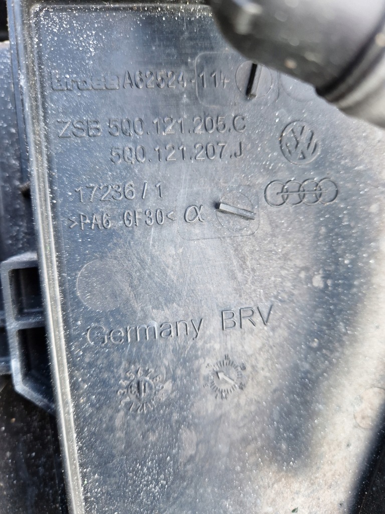 фото №12, Vw golf 7 vii 5g pas передний усилитель балка радиатор вентилятор 1.2tsi