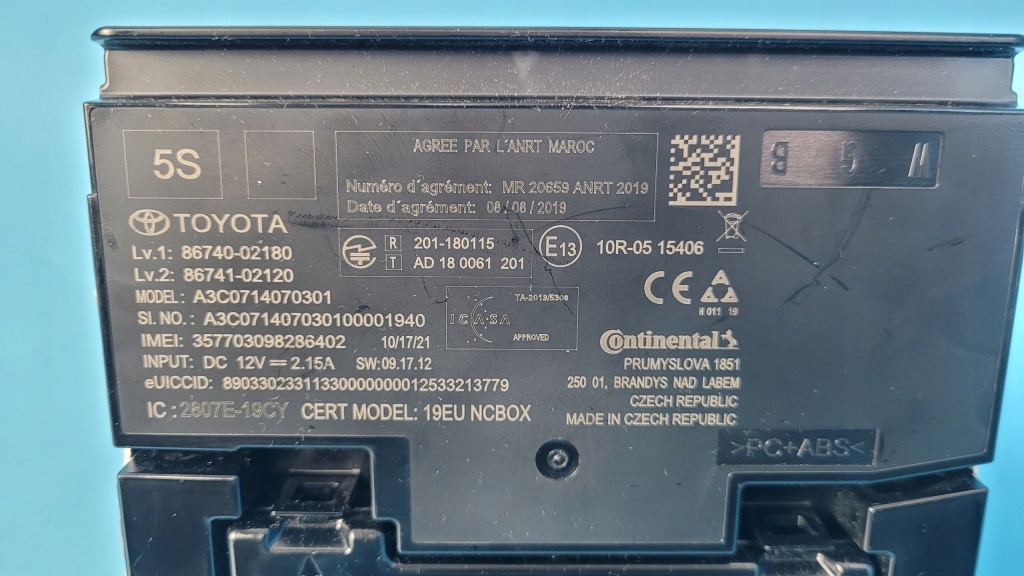 фото №15, Suzuki swace 1.8 hybrid 21r модуль радіо навігації 86740-02180 86741-02120