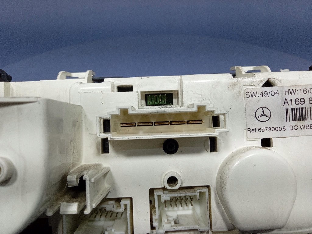 фото №8, Mercedes a klasa w169 панель перемикач кондиціонера обдув a1698301385