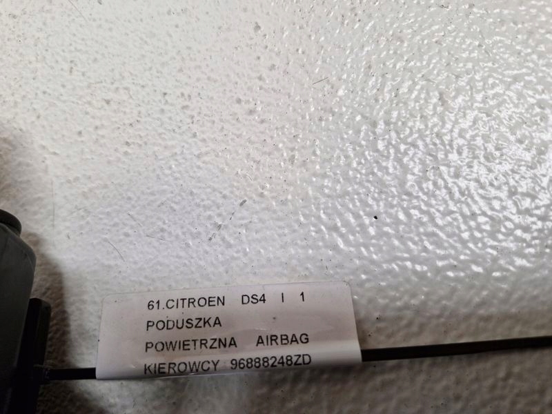 фото №9, Citroen ds4 1 i подушка воздушная руля подушка безопасности водителя 96888248zd