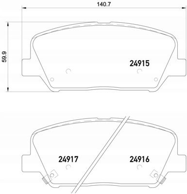 фото №1, Тормозные колодки тормозные - комплект p 30 065