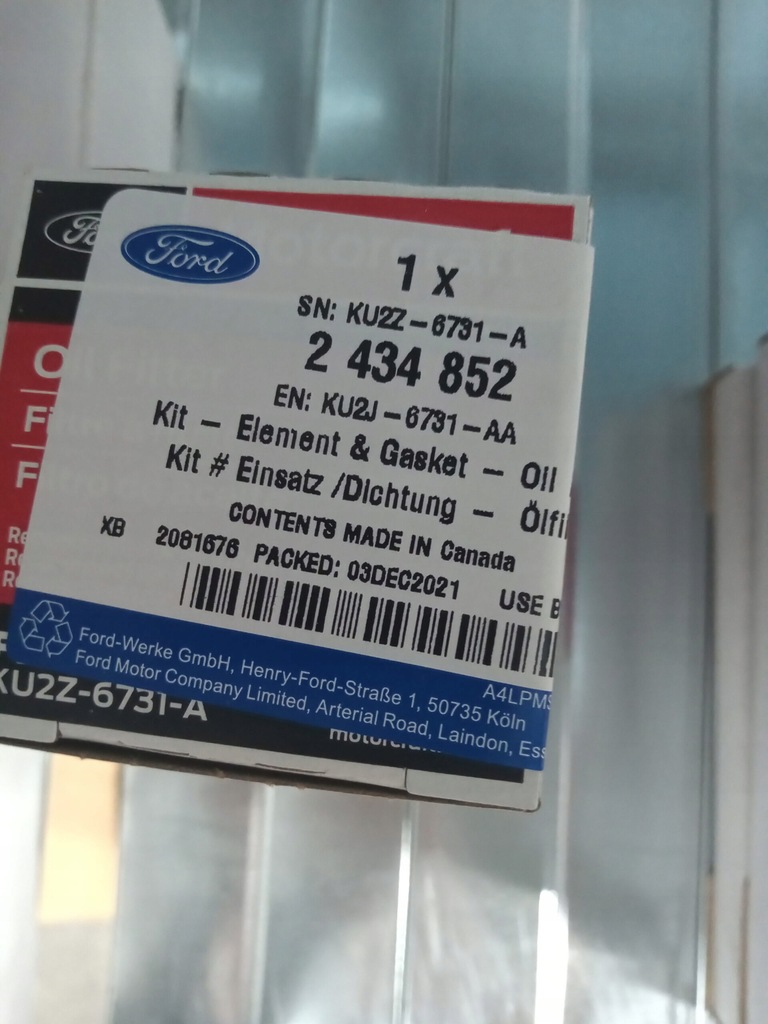 фото №8, Ford explorer u625 mk6 oil фільтр assy 2434852 ku2j-6731-aa original