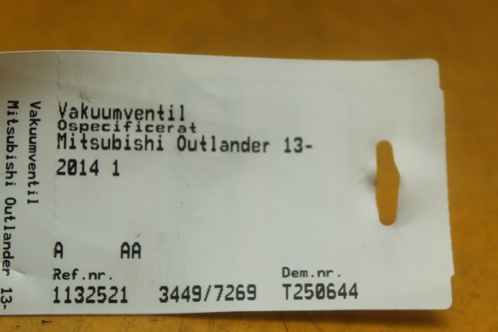 фото №10, Клапан вакууму вакуум mitsubishi outlander iii k5t46693