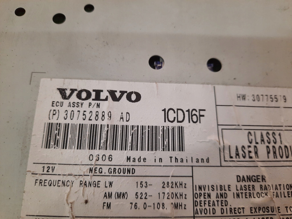 фото №7, Volvo v50 i 03-011 радиопроигрыватель радио 30752889ad d4204t