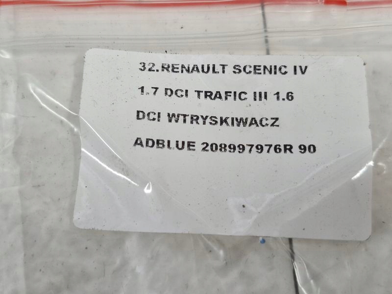фото №8, Renault scenic 4 iv 1.7 dci trafic iii vivaro b 1.6 dci форсунка adblue