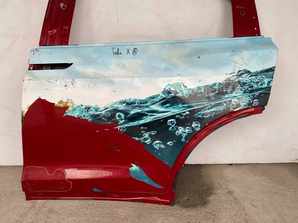 фото №2, Tesla x двері ліва задні poznań giełda
