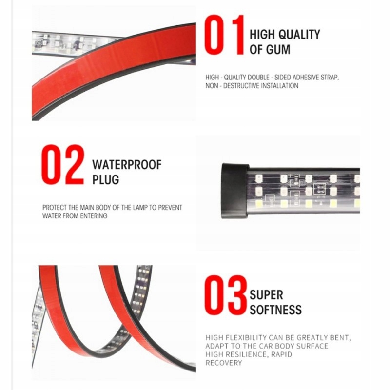 фото №9, Свет стоп, положение, заднего вида, поворотники led 1.5m