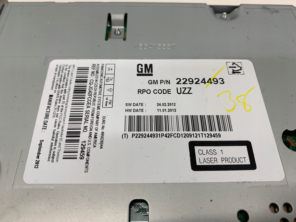 фото №3, Opel astra j радіо зчитувач cd 22924493