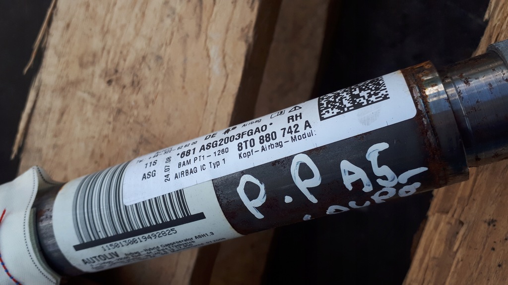 фото №7, A5 8t s5 шторка безопасности подушка безопасности правая coupe 8t0880742a