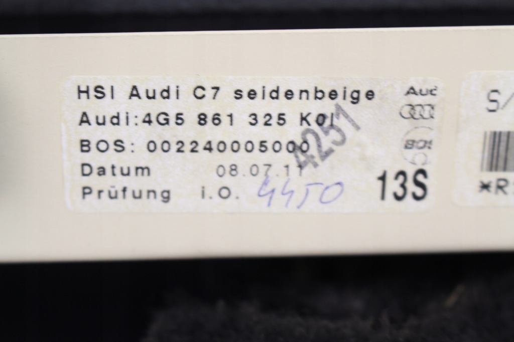 фото №5, Шторка скло задня audi a6 c7 sedan 2011r.