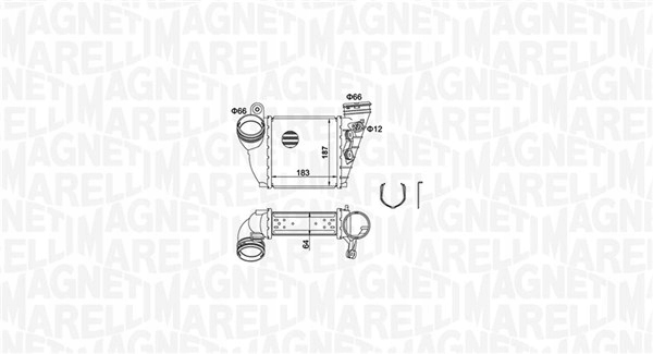 Magneti marelli інтеркулер vw golf iv Оригінал