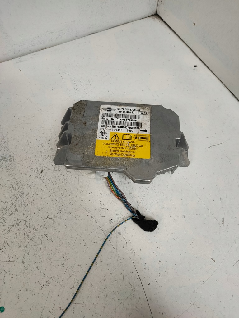 фото №1, Датчик модуль подушка безпеки 3451779 mini cooper