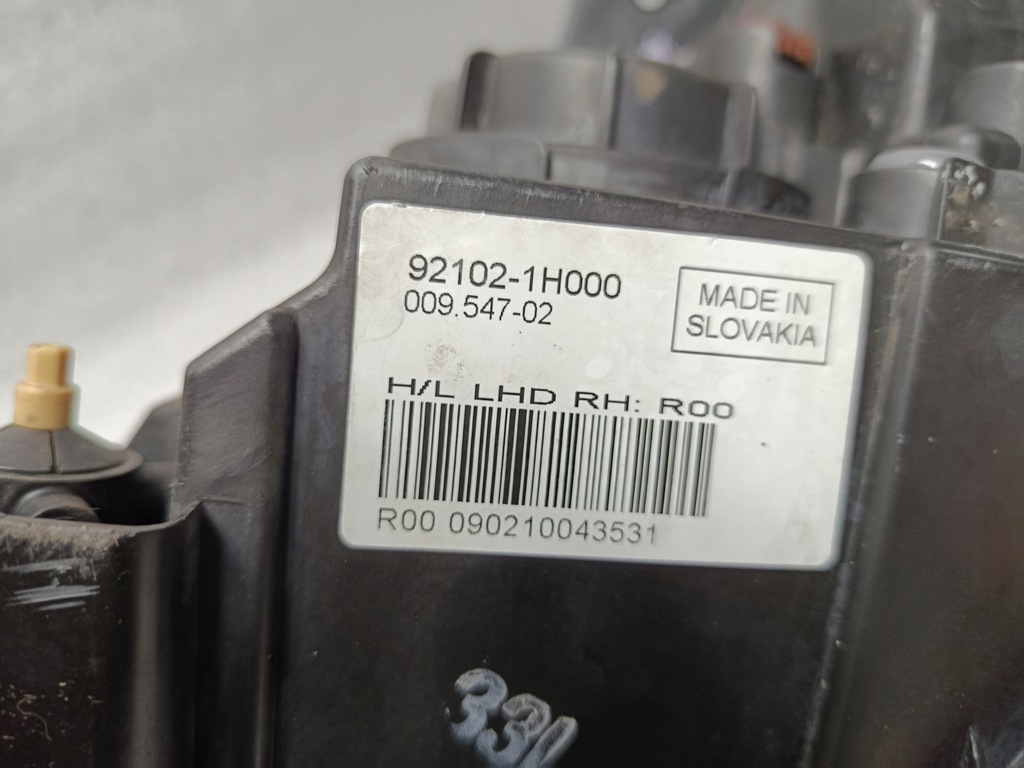 фото №15, Фары лампа правая левая комплект перед kia ceed i 92102-1h000 оригинал