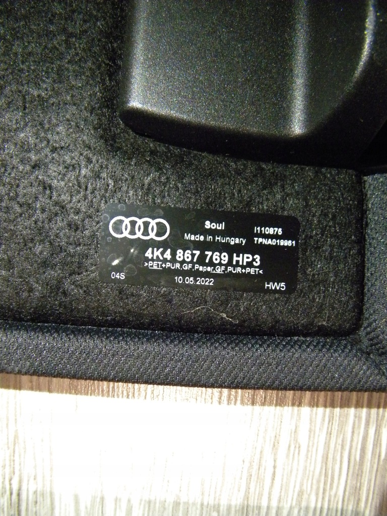 фото №8, Комплект 2x idealna полка багажника audi q8 e-tron etron sportback fv