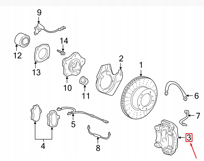 фото №7, Porsche 911 996 carrera супорт гальмівний передній правий 99635142601