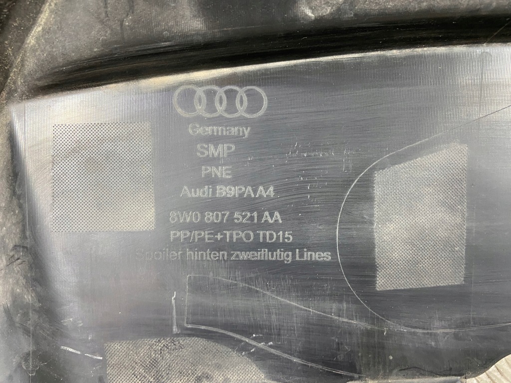 фото №10, Спойлер бампера заднього audi a4 b9 lift s-line