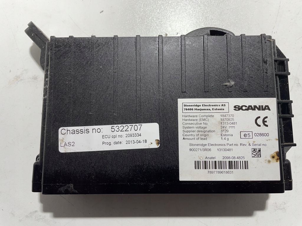 фото №1, Блок управления модуль замка las2 scania r 2093334