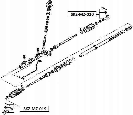фото №15, Наконечник тяга kierowniczeg mazda 6 gg 02-07 левая