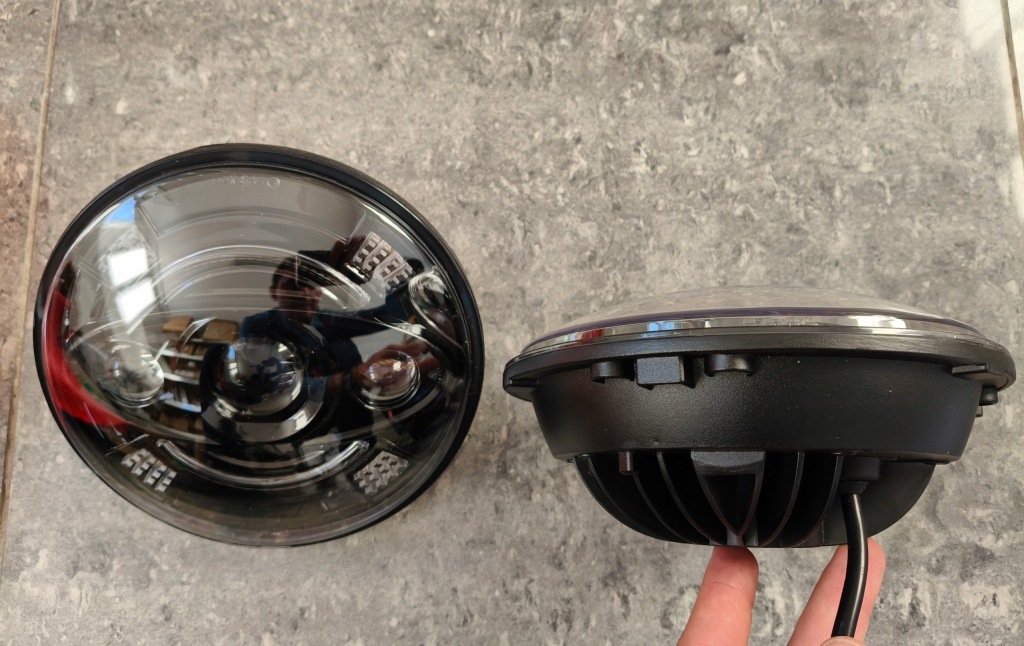 фото №5, Лампи фари led 7 cali перед jeep wrangler