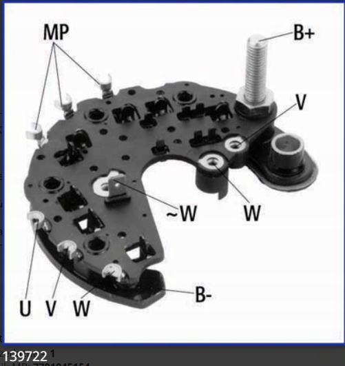 Купить Диодный мост выпрямительный генератора 32a