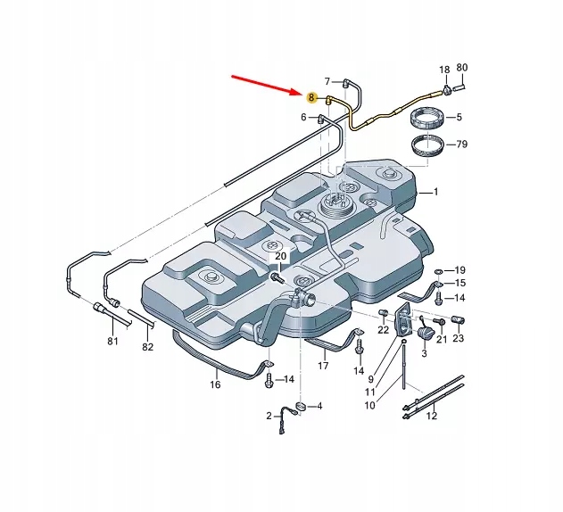фото №1, Vw transporter vi t6 fuel труба 7e0201355d