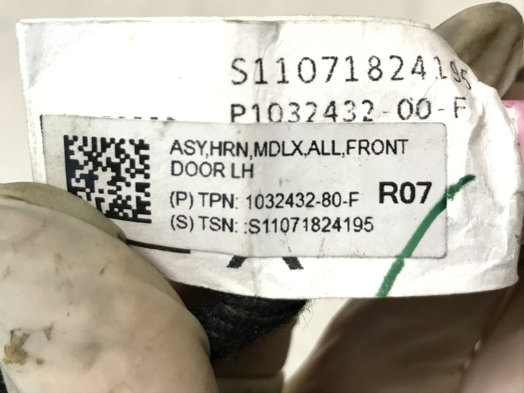 фото №11, Tesla x джгут електропроводка двері перед 1032432-80-f