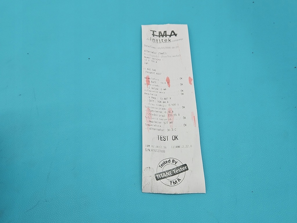 фото №7, Test генератор peugeot 4007 9665735680 2.2 hdi