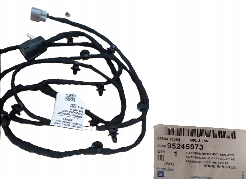 фото №1, Opel mokka жгут света противотуманных задняя оригинальный номер 95245973