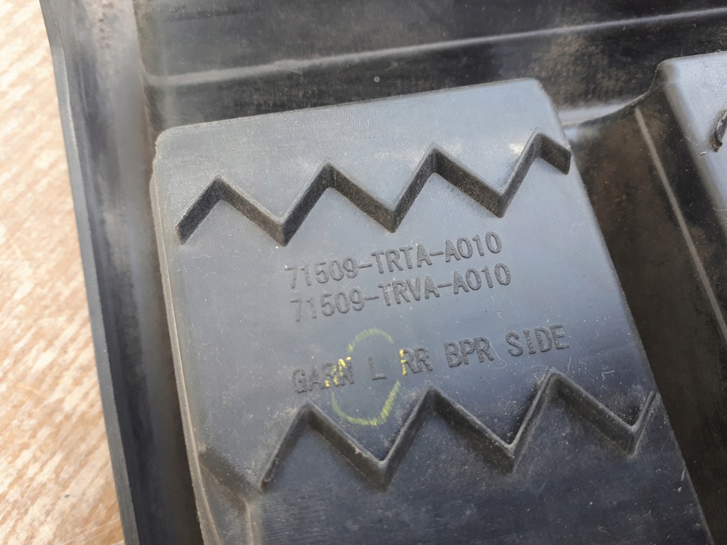 фото №10, Honda clarity 16- решітка ліва бампера заднього 71509-trta-a010