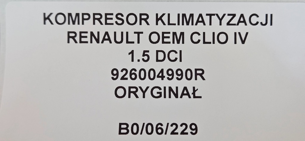 фото №7, Компрессор кондиционера renault oem clio iv 1.5 dci