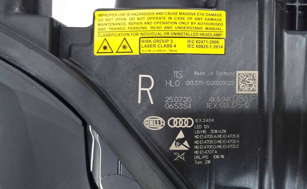 фото №15, Лампа laser права audi a7 4k8 s7 4k8941086f