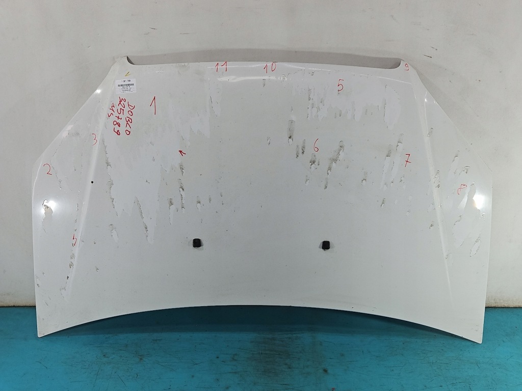 фото №2, Капот передняя fiat doblo i lift 05-10 белый