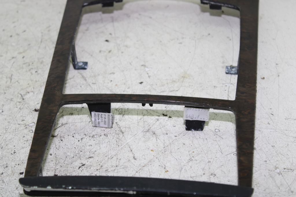 фото №5, Audi a8 d3 молдинг рамка drewno na туннель 4e0863916