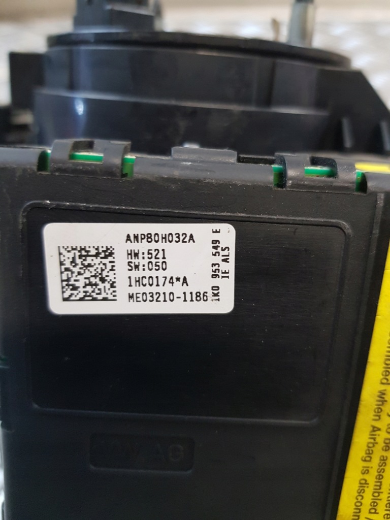 фото №13, Перемикач комбінований 1k5953503ab + замок запалювання ключі vw caddy 05r-