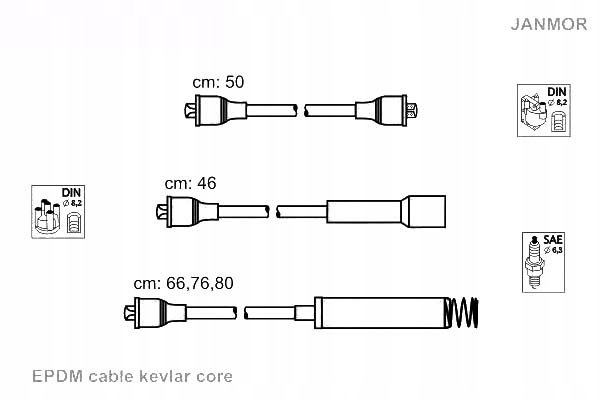 фото №1, Дроти запалювання janmor 90009357 1612462 zk710 з