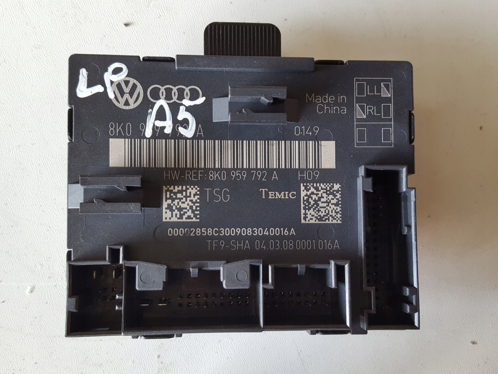 фото №1, Audi a5 8t 07-12r модуль дверь 8k0959792a