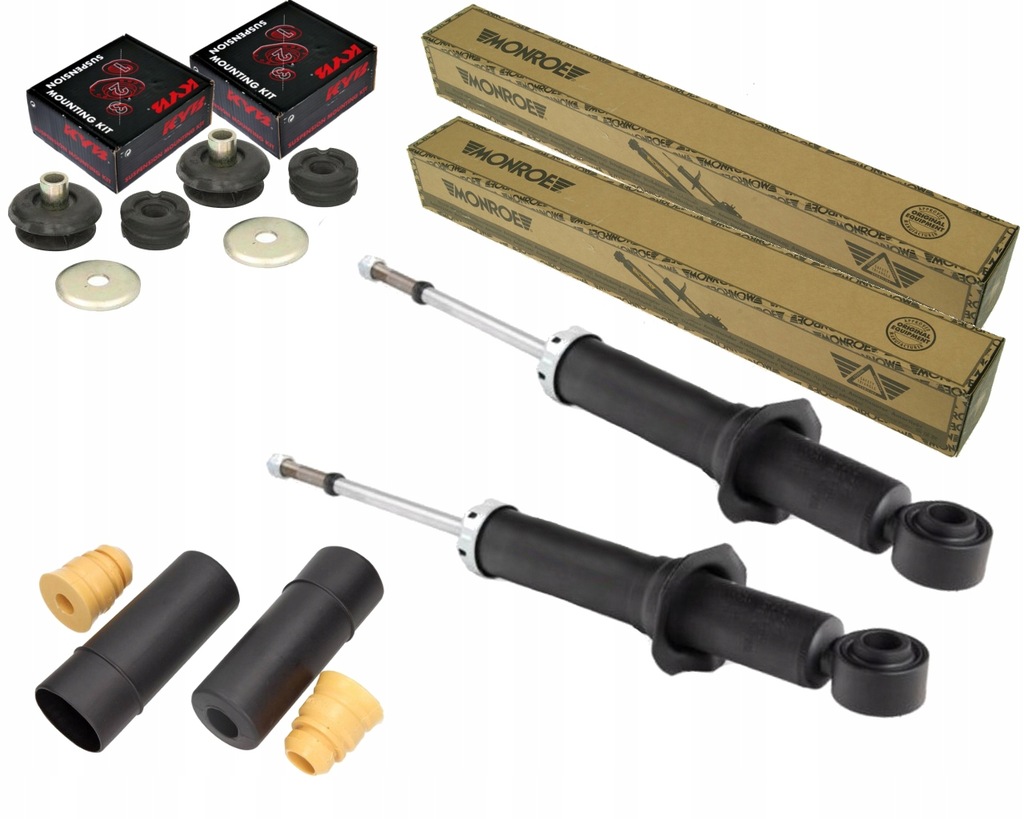 фото №1, Monroe 2x амортизаторы + подушки безопасности + защита i отбойники toyota prius w2 задняя