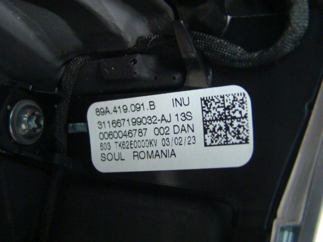 фото №7, Повітропровід шкіра підігрів мультифункція пелюстки перемикання audi q4 e-tron 89a419091b