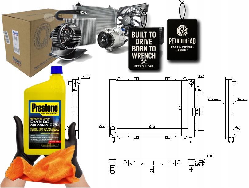 фото №1, Конденсатор кондиціонера renault kangoo kangoo expre #petrolhead pro+ kit5